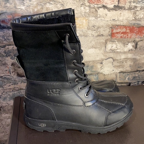 UGG Shoes - UGG Butte II Black Winter Boot Sz 7.5 (Big Kid Size 6)